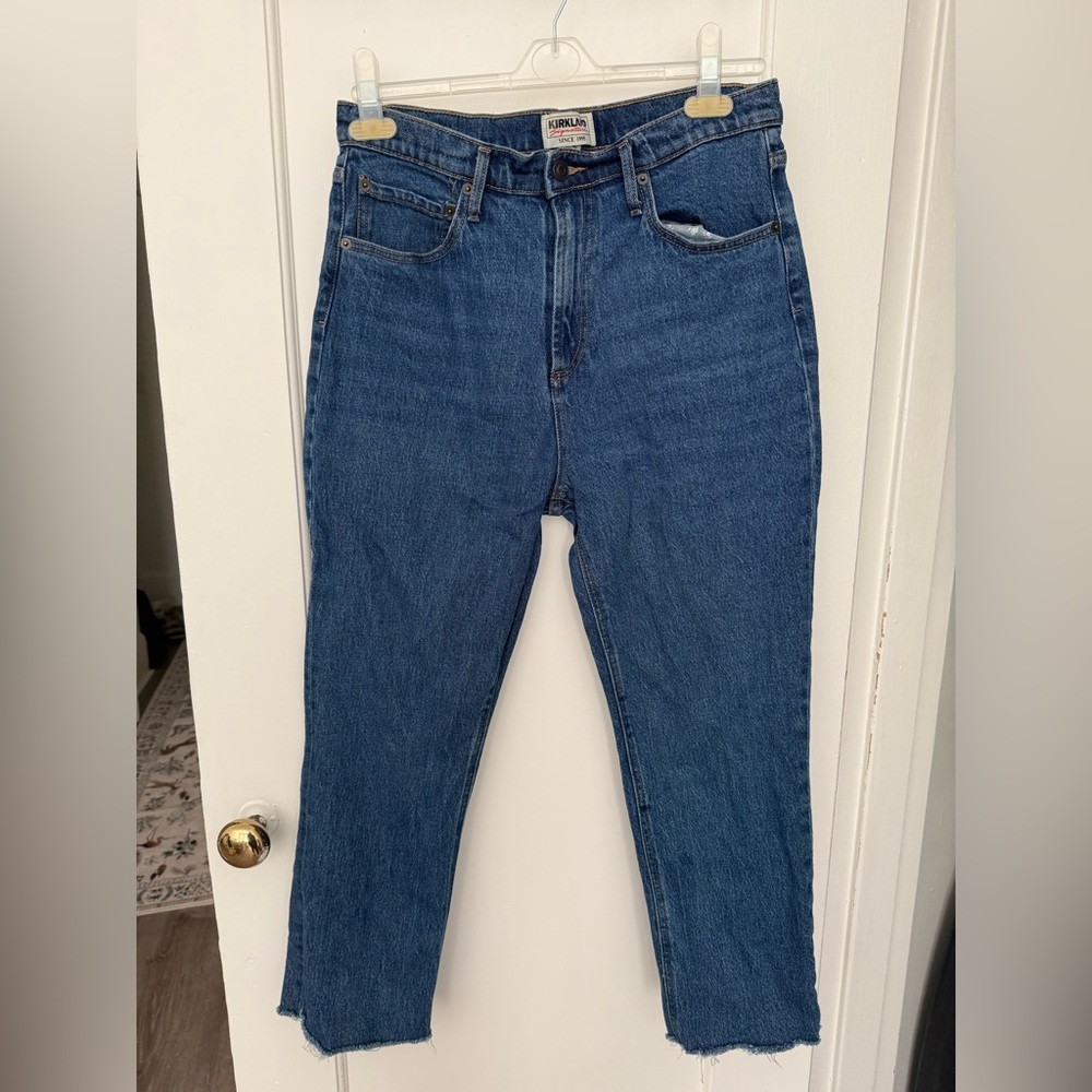 Kirkland Signature Blue Denim High Rise Straight Leg - Vintage